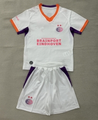 2026-2027 PSV Eindhoven Away White Kids/Youth Soccer Uniform-AY