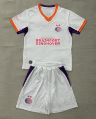 2026-2027 PSV Eindhoven Away White Kids/Youth Soccer Uniform-AY