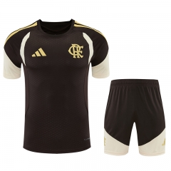 26-27  Flamengo Brown Thailand Soccer Training uniform-418