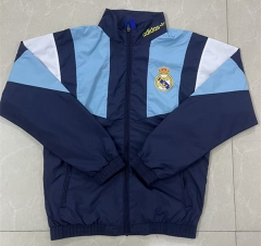 26-27 Real Madrid Royal Blue Thailand Trench Coat-8268