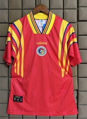 Retro Version 1996 Romania Red Thailand Soccer Jersey AAA-9171