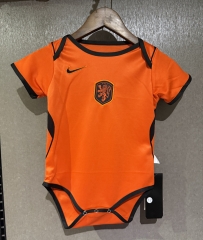 26-27 Netherlands Home Orange  Baby Soccer Uniform-CS