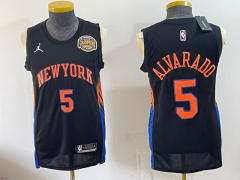New York Knicks Championship Edition Black #5 NBA Jersey-0840