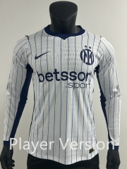 Player Version 26-27 Inter Milan  Away White  LS Thailand Soccer Jersey AAA-0871