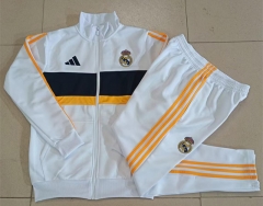 26-27 Real Madrid White Thailand Soccer Jacket Uniform-815