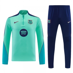 26-27 Barcelona Lake Green Thailand Soccer Tracksuit-4627