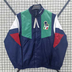 2026 World Cup Italy Royal Blue Casual Training Thailand Trench Coat-1020