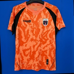 26-27 Cape Verde Goalkeeper Orange Thailand Soccer Jersey AAA-6486