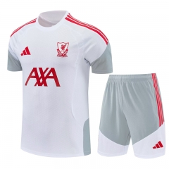 26-27 Liverpool White&Grey Thailand Soccer  Uniform-4627