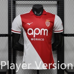 Player Version 26-27 Monaco Home White&Red Thailand Soccer Jersey AAA-888