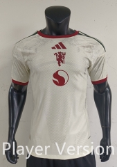 Player Version 26-27 Manchester United 2nd Away White Thailand Soccer Jersey AAA-0871