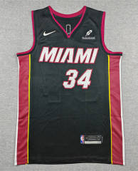 Miami Heat Black #34 NBA Jersey-1380