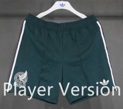 (S-3XL) Player Version 26-27 Mexico Away Green Thailand Soccer Shorts-4563