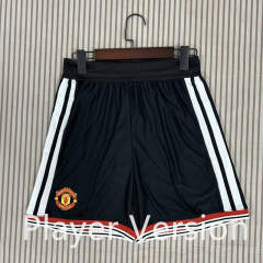 Player Version 2026-27 Manchester United Home Black Thailand Soccer Shorts-6149