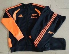 26-27 Arsenal Black&Orange Thailand Soccer Jacket Uniform-815