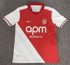 (S-4XL) 26-27  Monaco Home Red& White Thailand Soccer Jersey AAA-8025