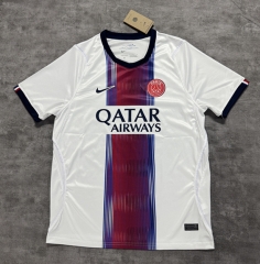 (S-4XL) 26-27 PSG Away White Thailand Soccer Jersey AAA-4506