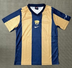(S-3XL) Retro Version 00-01 PA UNAM Golden&Blue Thailand Soccer Jersey AAA-9755
