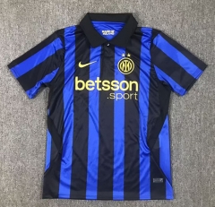 26-27  Inter Milan Home Blue&Black Thailand Soccer Jersey AAA-417