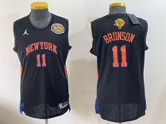 New York Knicks Championship Edition Black #11 NBA Jersey-0840