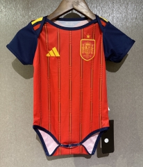 26-27 Spain Home Red  Baby Soccer Uniform-CS