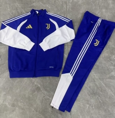 26-27 Juventus Color Blue Thailand Soccer Jacket Uniform-0199