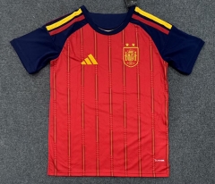 (S-4XL) (2-Star Version) 26-27 Spain Home Red  Thailand Soccer Jersey AAA
