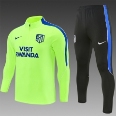 26-27 Atletico Madrid Fluorescent Green Thailand Soccer Tracksuit-2315