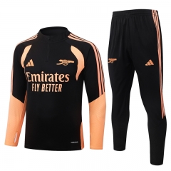 26-27 Arsenal Orange&Black  Thailand Soccer Tracksuit-815