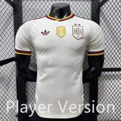 (S-4XL)Player Version With patch 26-27 Spain 2-Star Away White Thailand Soccer Jersey AAA-4285