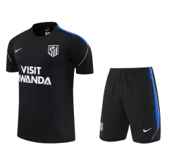 26-27 Atlético Madrid Black Thailand Soccer Uniform-4627
