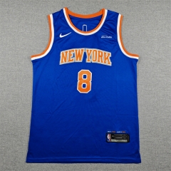 New York Knicks Blue #8 NBA Jersey-1380