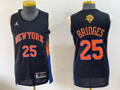 Logo3  New York Knicks Championship Edition Black #25 NBA Jersey-0840