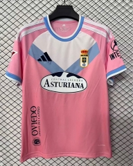 (S-4XL) 26-27 Real Oviedo 2nd Away Pink Thailand Soccer Jersey AAA-2044