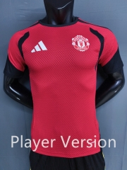(S-3XL) Player version 26-27 Manchester United Red Thailand Soccer Training Jersey-9926