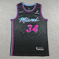 City Edition  Miami Heat Black #34 NBA Jersey-1380