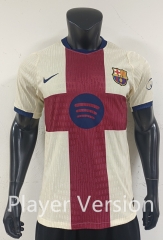 Player Version 26-27 Barcelona Third Away Beige  Thailand Soccer Jersey AAA-0871