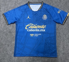 (S-4XL) 26-27 Deportivo Guadalajara Blue Thailand Soccer Jersey AAA-9527
