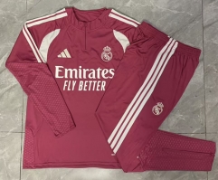 26-27 Real Madrid Pink  Thailand Soccer Tracksuit-815