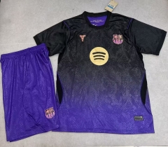 26-27 Barcelona Away Black&Purple Soccer Uniform-718