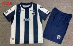 26-27 Monterrey Home Blue & White Kids/Youth Soccer Uniform-5492