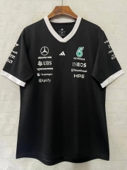 (S-5XL) 2026 Mercedes Black  Formula One Racing Suit