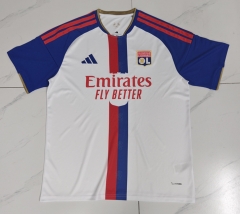 (S-4XL) 26-27 Olympique Lyonnais Home White Thailand Soccer Jersey AAA-4627