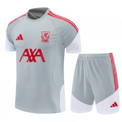 26-27 Liverpool Light Grey Thailand Soccer  Uniform-4627