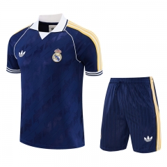 26-27 Real Madrid Royal Blue Training Soccer Uniform-418