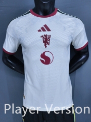 (S-3XL)Player Version 26-27 Manchester United Second Away White Thailand Soccer Jersey AAA-9926