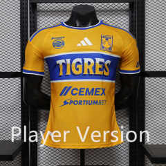 (S-3XL) Player Version 26-27 Tigres UANL Home Yellow Thailand Soccer Jersey AAA-888