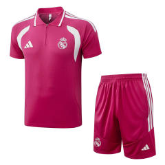 26-27 Real Madrid Pink Thailand Polo Uniform-815