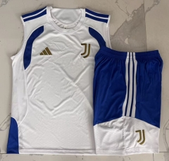 26-27 Juventus White Thailand Soccer Vest Tracksuit Uniform-815