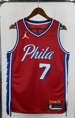 2023 Jordan Philadelphia 76ers #7 Red  NBA Jersey-311